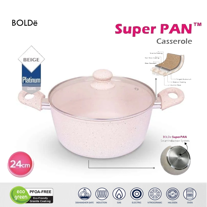 Bolde Pan Super Pan Casserole 24CM - Beige